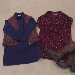 Old Navy Medium Petite Shirt Dresses